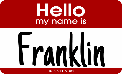 Hello my name is Franklin png download
