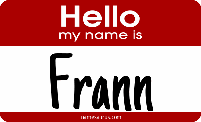 Hello my name is Frann png download
