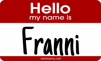 Hello my name is Franni png download