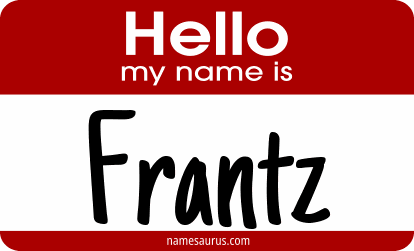 Hello my name is Frantz png download