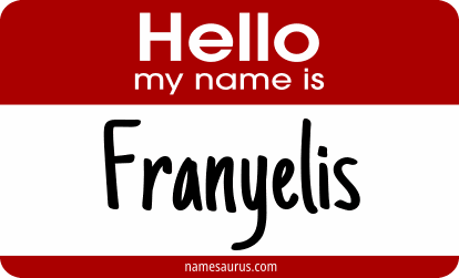 Hello my name is Franyelis png download
