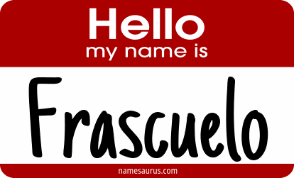 Hello my name is Frascuelo png download