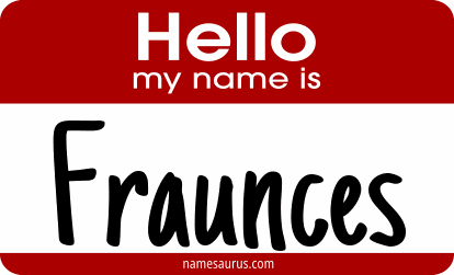 Hello my name is Fraunces png download