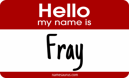 Hello my name is Fray png download