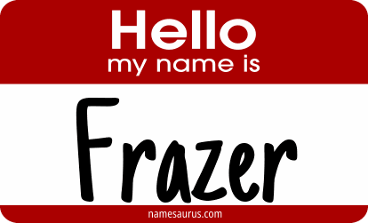 Hello my name is Frazer png download