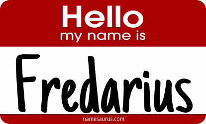 Hello my name is Fredarius png download