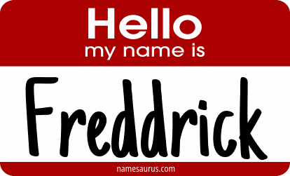 Hello my name is Freddrick png download