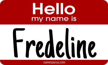 Hello my name is Fredeline png download