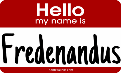 Hello my name is Fredenandus png download
