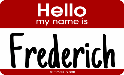Hello my name is Frederich png download
