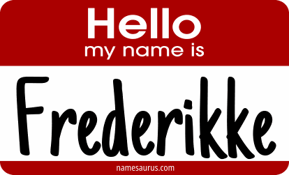 Hello my name is Frederikke png download