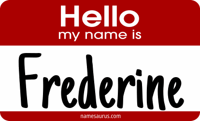 Hello my name is Frederine png download