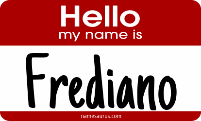 Hello my name is Frediano png download
