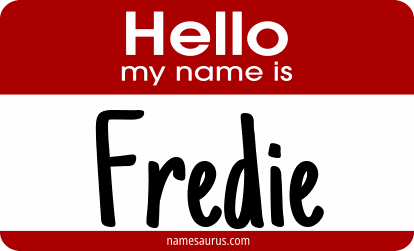 Hello my name is Fredie png download