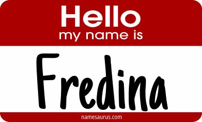Hello my name is Fredina png download