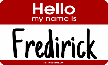 Hello my name is Fredirick png download