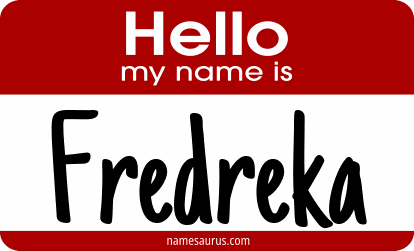 Hello my name is Fredreka png download
