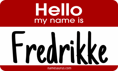 Hello my name is Fredrikke png download