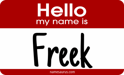 Hello my name is Freek png download