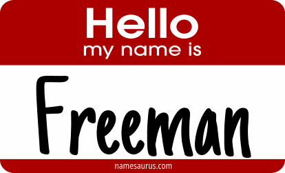 Hello my name is Freeman png download