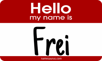 Hello my name is Frei png download