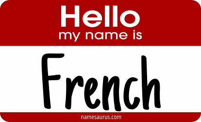 Hello my name is French png download