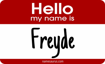 Hello my name is Freyde png download