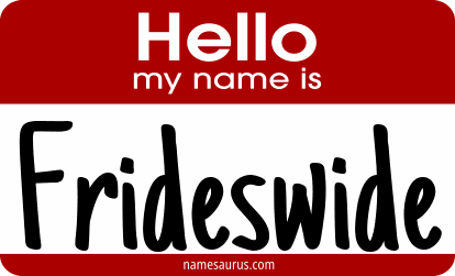 Hello my name is Frideswide png download