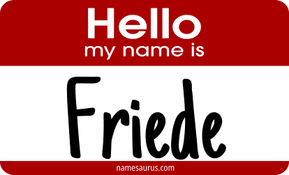 Hello my name is Friede png download