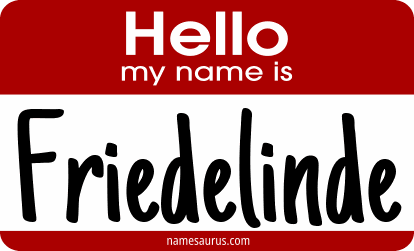 Hello my name is Friedelinde png download