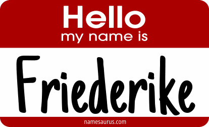 Hello my name is Friederike png download