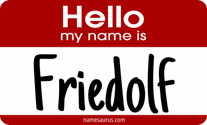 Hello my name is Friedolf png download