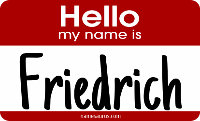 Hello my name is Friedrich png download