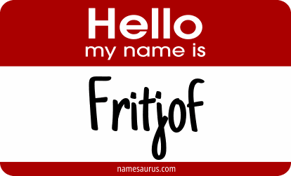 Hello my name is Fritjof png download