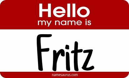 Hello my name is Fritz png download