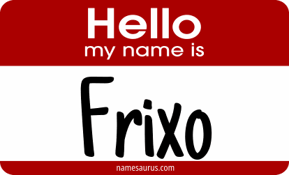 Hello my name is Frixo png download