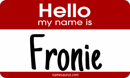 Hello my name is Fronie png download