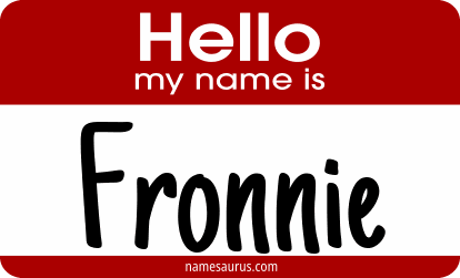 Hello my name is Fronnie png download