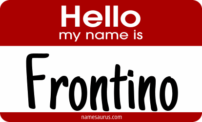 Hello my name is Frontino png download