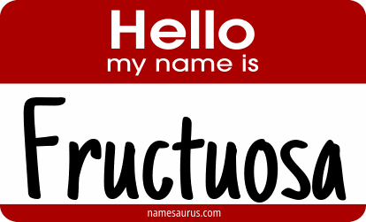 Hello my name is Fructuosa png download