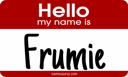 Hello my name is Frumie png download