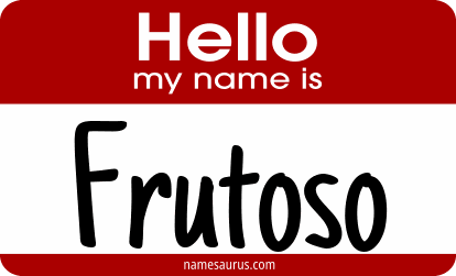 Hello my name is Frutoso png download