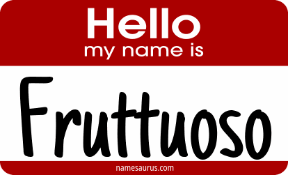 Hello my name is Fruttuoso png download