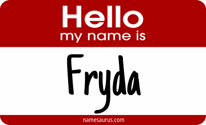 Hello my name is Fryda png download