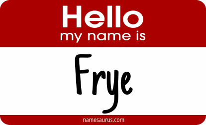 Hello my name is Frye png download