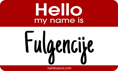 Hello my name is Fulgencije png download