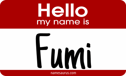 Hello my name is Fumi png download