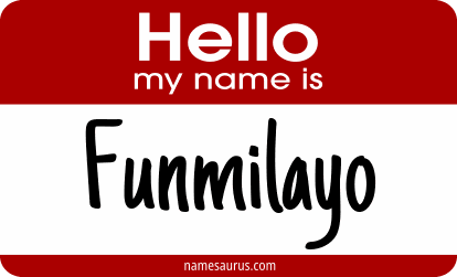 Hello my name is Funmilayo png download