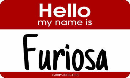 Hello my name is Furiosa png download