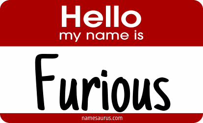 Hello my name is Furious png download